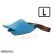 画像1: 【お取り寄せ商品】　口輪に見えないキュートな口輪「quack（クァック） closed L　ブルー(1c/s 10個）」 (1)