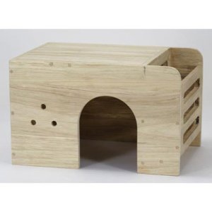 画像1: 【お取り寄せ商品】　小動物用木製ハウス！「フィーダーハウス  」