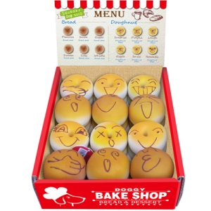 画像1: 【お取り寄せ商品】　ブレッド＆ドーナツの型のドッグトーイ！「ドギーベイクショップ　２４P　BOX」