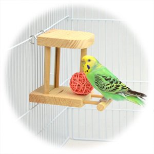 画像3: 【お取り寄せ商品】　天然木をメインに使用した小鳥のおもちゃ！「バードトイ　ミラー  」