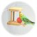 画像3: 【お取り寄せ商品】　天然木をメインに使用した小鳥のおもちゃ！「バードトイ　ミラー  」 (3)