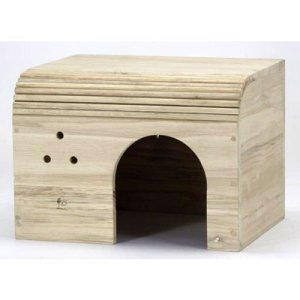 画像1: 【お取り寄せ商品】　小動物用木製ハウス！「ラビットハウス 木製 」 (1)