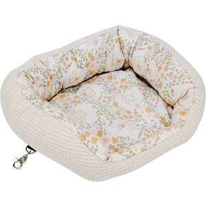 画像1: 【お取り寄せ商品 】うさぎ柄もこもこベッド(L) (1)